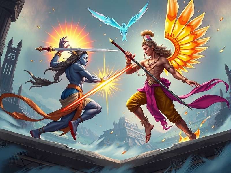 Krishna S Eternal Duel multiplayer features showing cooperative gameplay